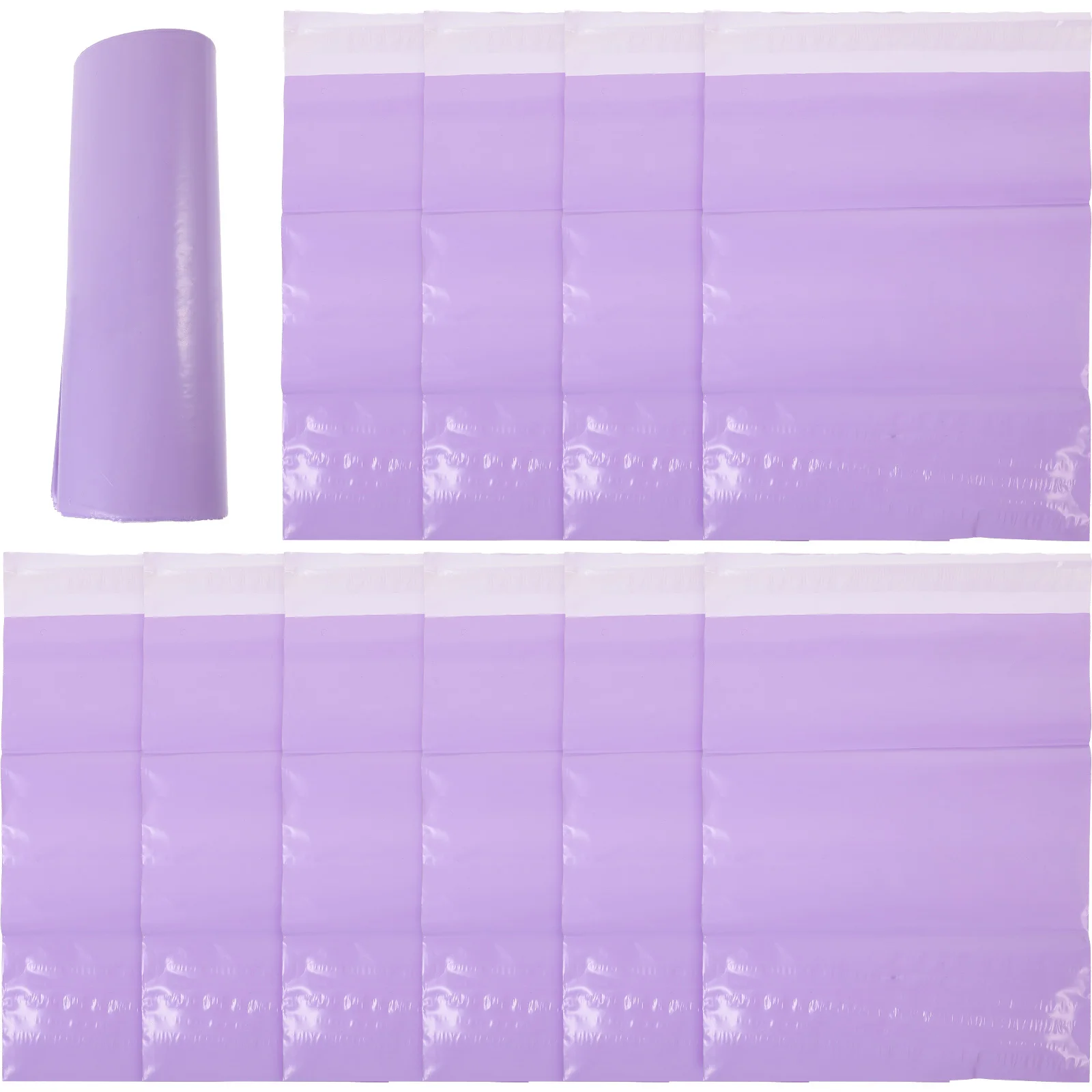 

100pcs Purple Mailing Bags Thickened Self-Sealing Shipping Bags Waterproof For Sanitary Pads Small Animal Droppings Odor
