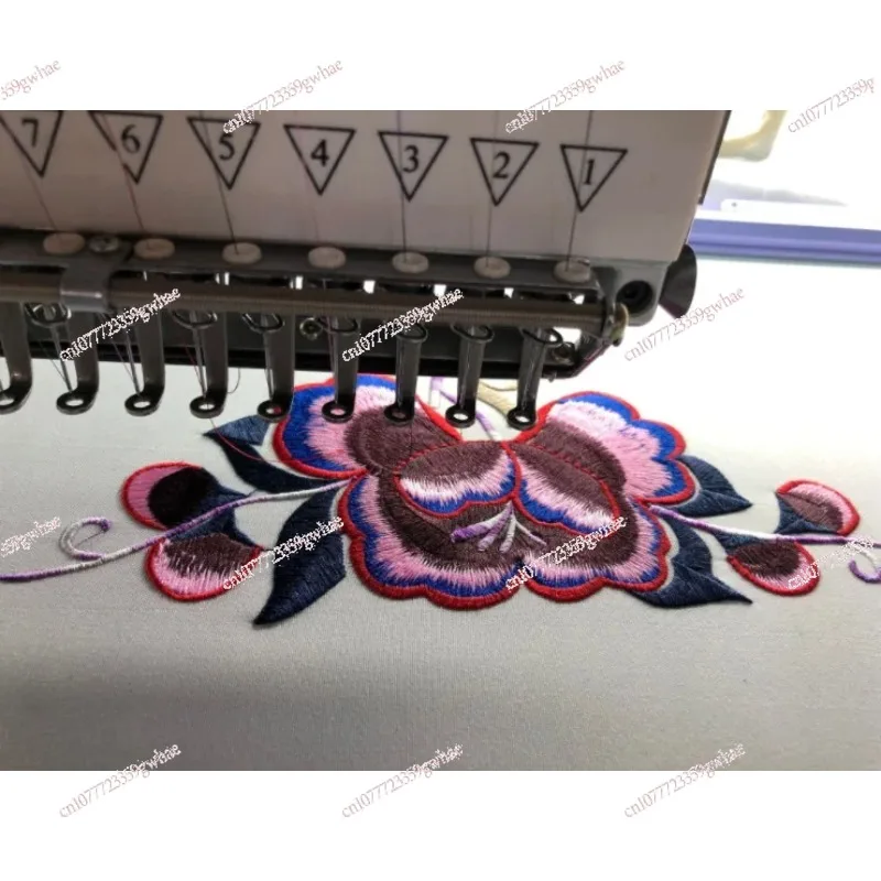 QS-1201 Single Head Computerized Embroidery Machine Dahao Computer for T Shirt Logo Label Embroidery Machine