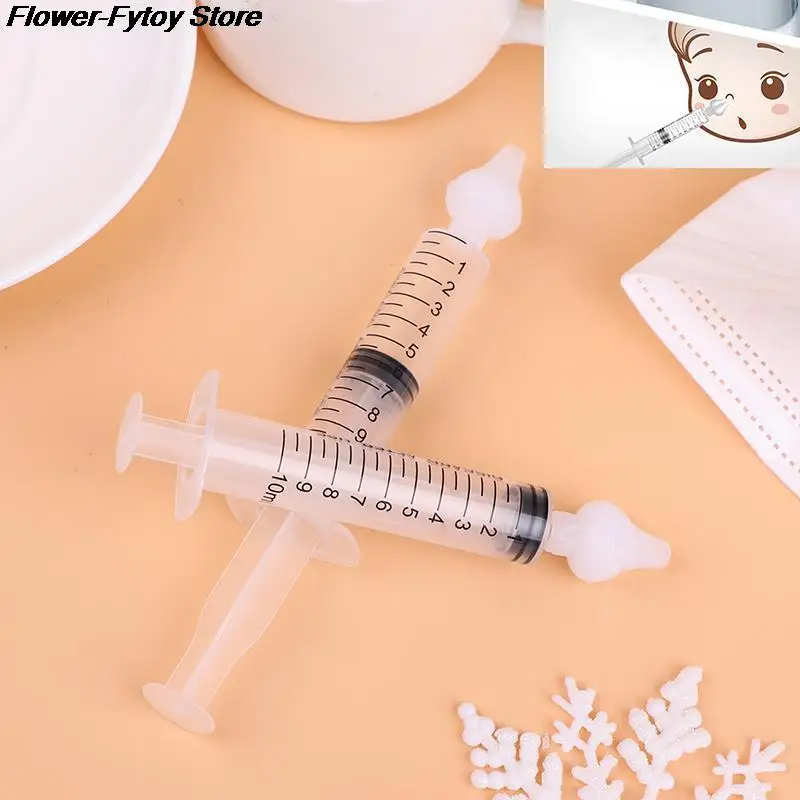 High Quality 2pcs 10ml Baby Care Nose Cleaner Needle Tube Infant Clean Rhinitis Nasal Washer