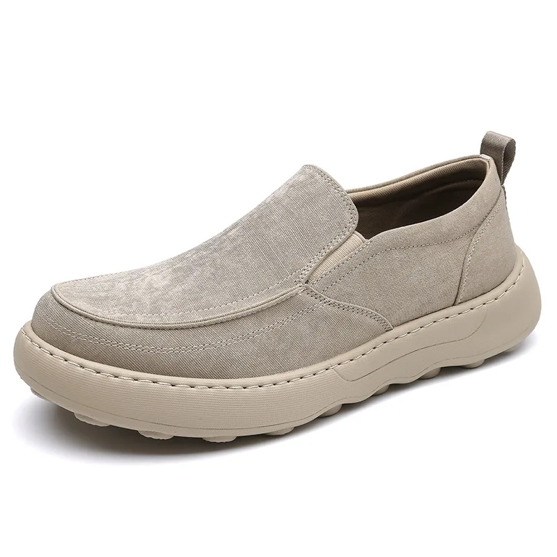 

Men's Suede Casual Loafers Slip-On Thick Sole Comfortable Lightweight Walking Shoes for Man Spring Autumn Leather Shoes Male