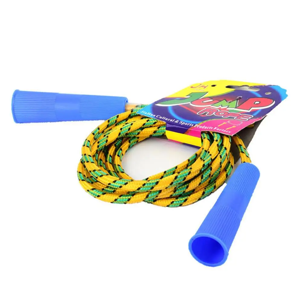 1 Pcs Children Jump Rope Cotton Glue Student Rope Cotton Fitness Cloth Woven Jump Fitness Rope Jump Sport School Pupil Rope Z3P4