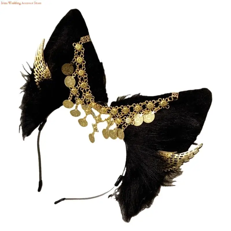 

G92D повязки на голову с ушками животных, плюшевый обруч для волос, аксессуары для укладки волос для ролевых игр и аксессуаров