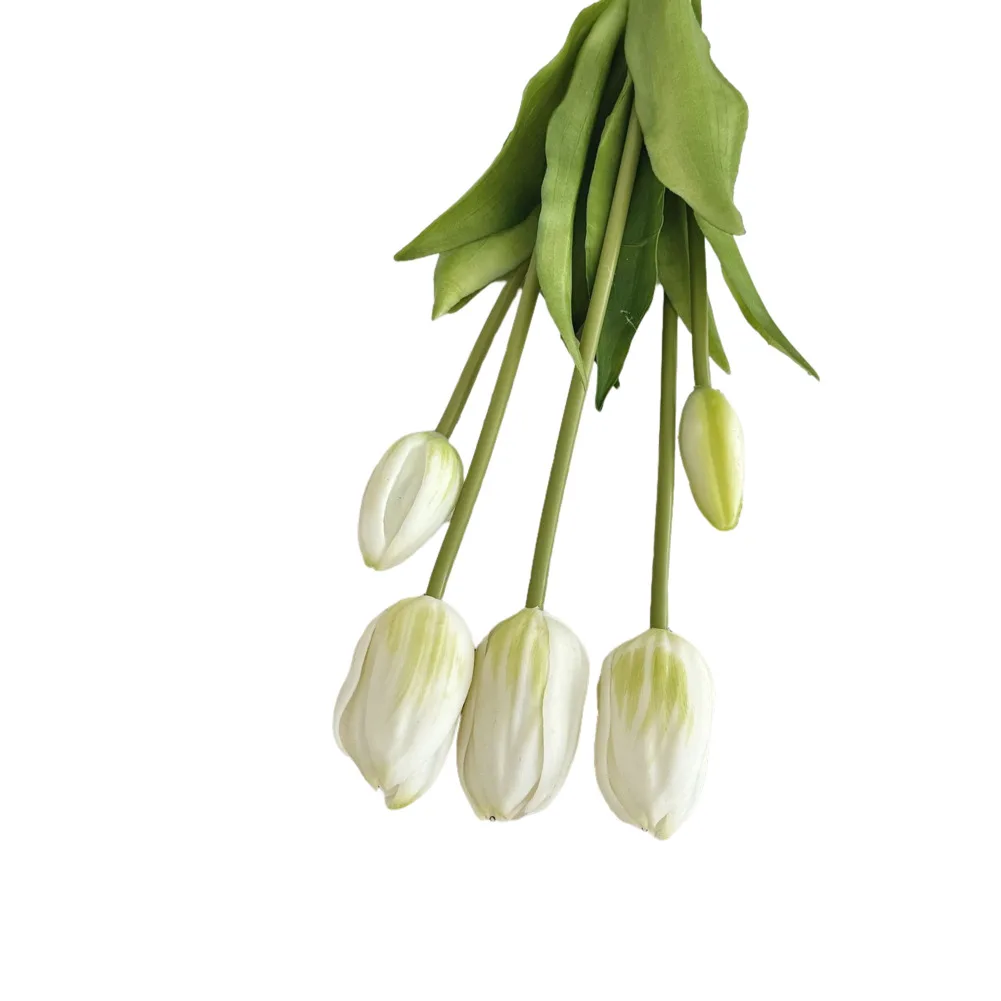 For Mother s Day Real Touch Flowers Plastic Tulips Realistic Artificial Tulip Flowers Non-Fading Design Thoughtful Gifts