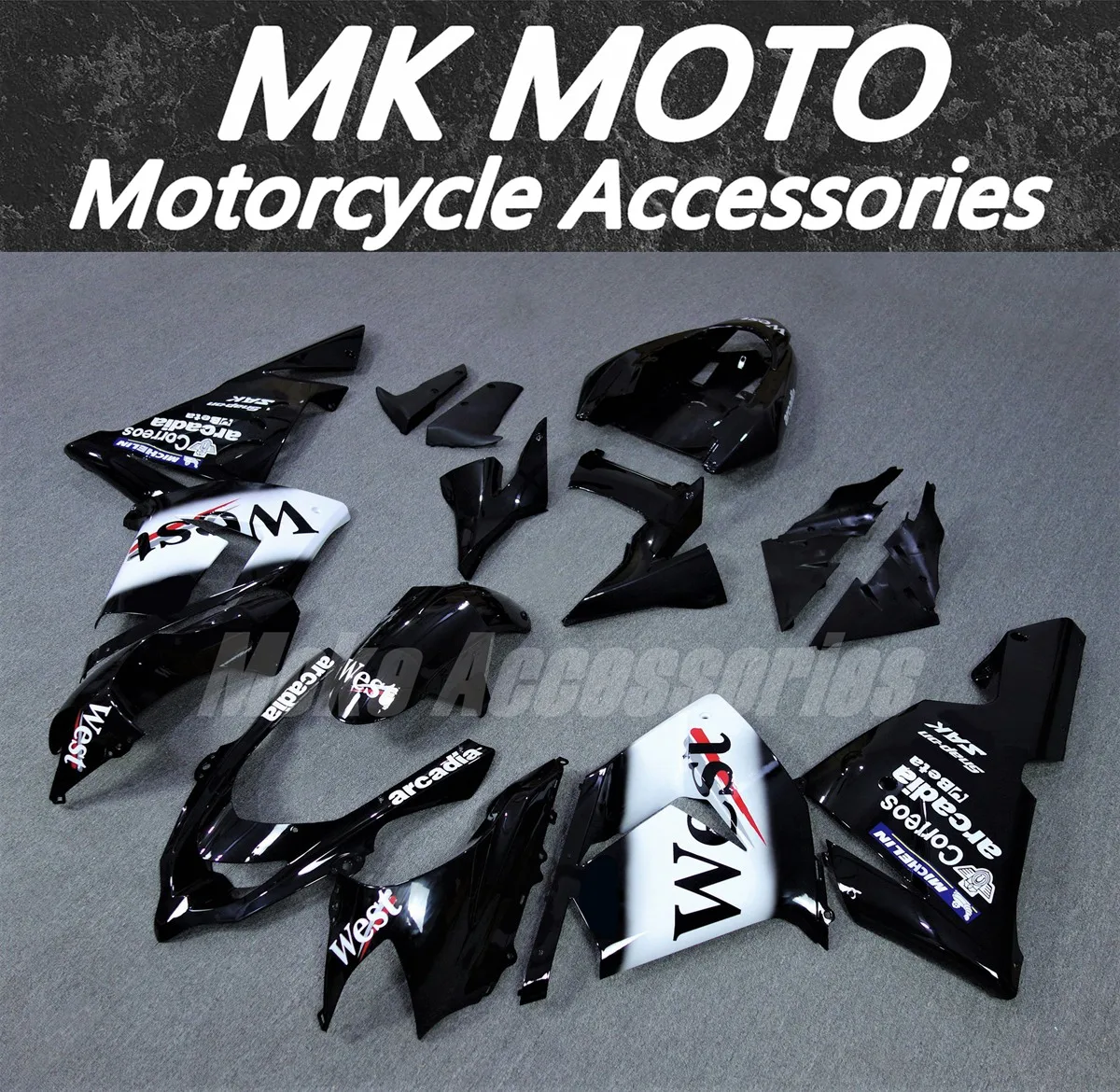 Fairings Kit Fit For zx-10r 2004-2005 Bodywork Set High Quality ABS Injection New Ninja Black Whtie