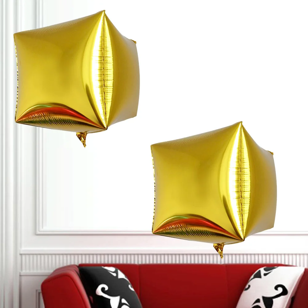 

Party Aluminum Film Balloon Balloons Foil Square White Theme Birthday Decoration