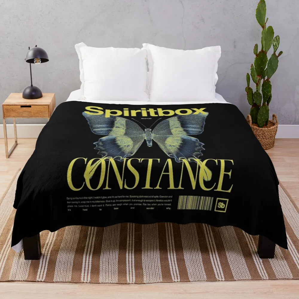 

new best spiritbox new logo Throw Blanket Reusable Durable Soft Blanket for All Seasons