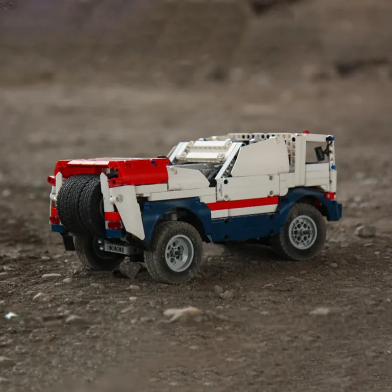 Véhicule tout-terrain en briques de construction, modèle modulaire de véhicule tout-terrain, blocs technologiques, jouet de Noël à construire soi-même, cadeaux de construction
