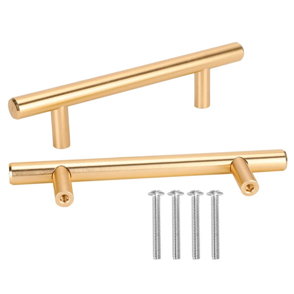 2pcs Jewelry Tools Portable Tray Handle Gold Zinc Alloy Drawer Pulls 15CM Tray Handle Replacement Bedroom