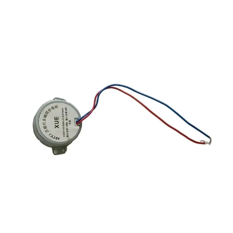 Hot 1Pc 49TYJ 220V 4W Claw Pole Permanent Magnet Flat Port Synchronous Motor For Shaking Head Fan Motor Parts Electric Fan Motor