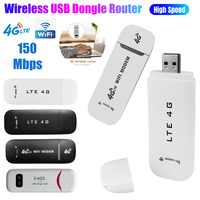 4G LTE Wireless WiFi Router USB Dongle 150Mbps Mobile Broadband Pocket Hotspot Dongle Modem Stick 4G Sim Card WiFi Adapter