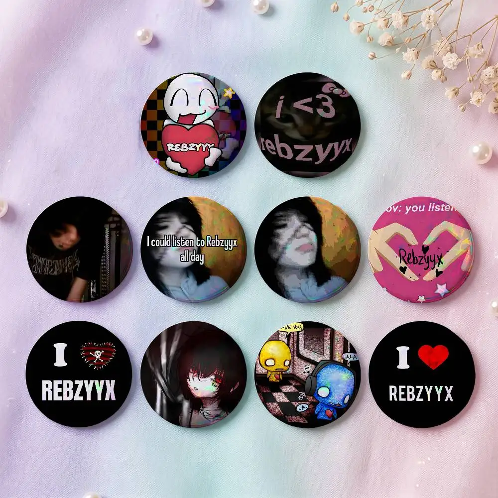 1pc Singer R-ebzyyx I Deserve This Cartoon Style Badge Brooches On Backpack Decoration Round Enamel Pins For Accessorys