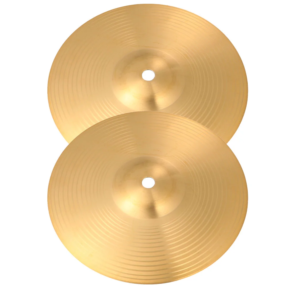 2 Pcs Cymbals Drum Replacement Micro-wave Oven Professional Brass Practical Kit