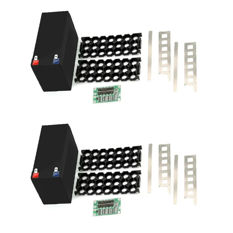 

AB42-2X 12 В 7 Ач Держатель батарейного отсека для батареи 18650 3X7 никель с коробкой для хранения Часть с печатной платой DIY Аккумуляторный блок