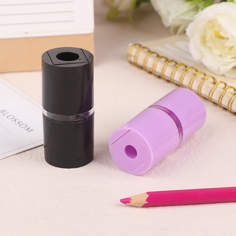 1pc Professional Eyebrow Pencil Sharpener Flattening Tool Knife Sharpening Drawing Line Eyebrow Pencil Sharpener Base.~