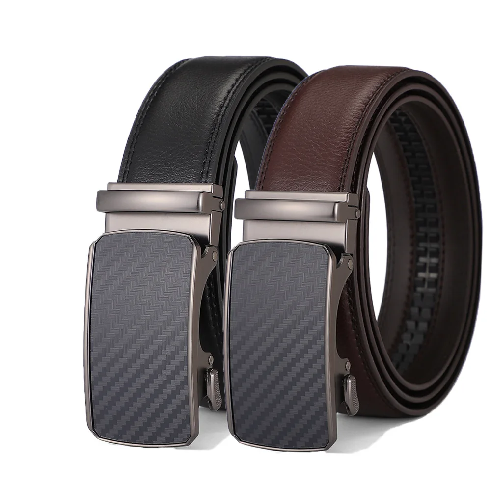 

Premium PU Leather Belt for Men - Adjustable Auto Lock Buckle | Office Casual Pants Strap 2025 Best Gift