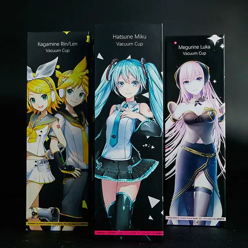 Hatsune Miku Water Cup Kawaii Anime Cute Cartoon Thermos Cup Displays Temperature Long-lasting Heat Preservation Easy To Carry