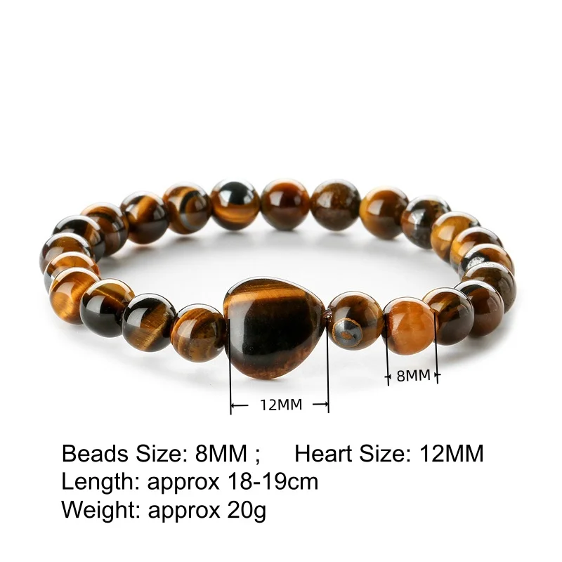 النساء 12 مللي متر Howlite القلب سحر 8 مللي متر الخرز المستديرة الأحجار الكريمة سوار شفاء شقرا كريستال تمتد مطاطا الروحية مجوهرات #5