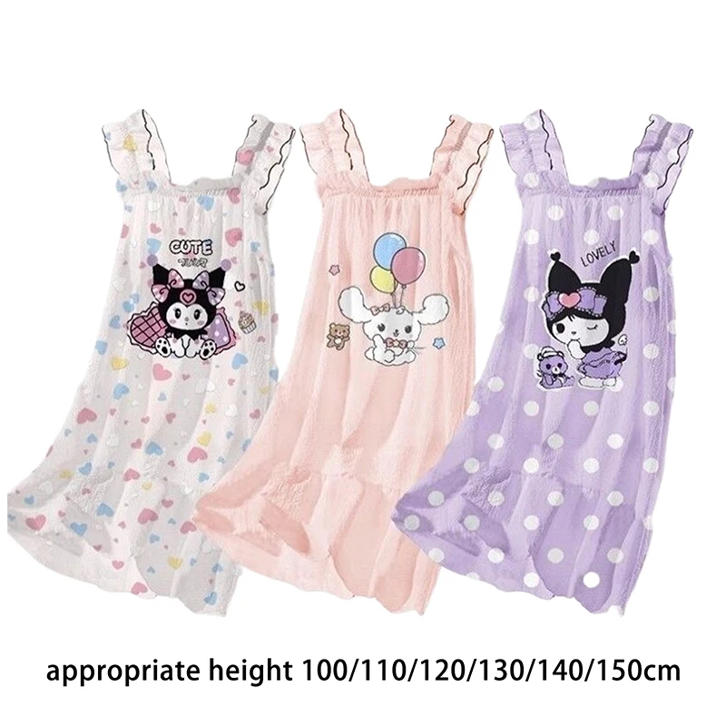 

Детская летняя Пижама-платье Sanrio с мультяшным принтом