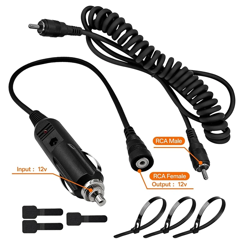 Super Sale for RCA 12V Cigarette Lighter Socket Port for Heated Electric Shields