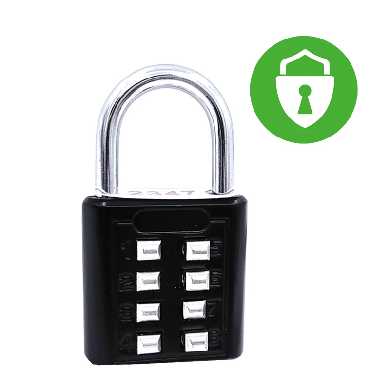 8 Digits Password Code Lock Combination Padlock Alloy Suitcase Security-protection Fechadura Eletronico Digital Luggage Travel