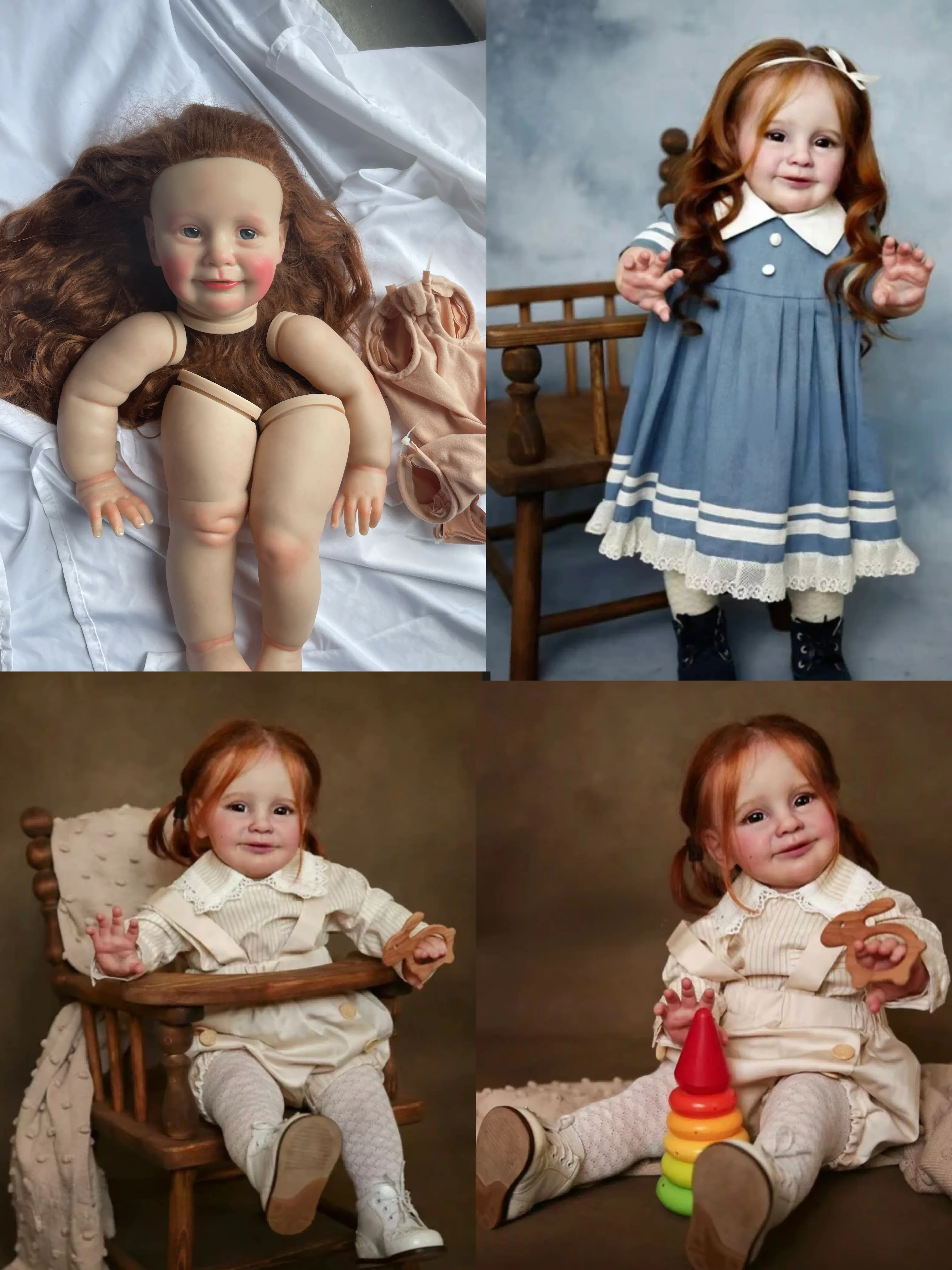 

FBBD Artist Collection 26inch Already Painted Reborn Baby Doll Zoe With Veins High Quality Unassmbled Kit Dolls For Children