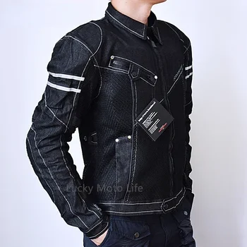 KOMINE JK006 Jacket Spring Breathable Denim Mesh Racing Ride High-performance Drop Resistance Clothing Motorcycle Jacket 2 KOMINE JK006 Jacket Spring Breathable Denim Mesh Racing Ride High-performance Drop Resistance Clothing Motorcycle Jacket 2