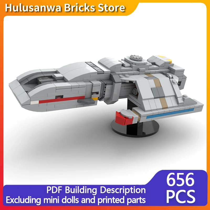 

Популярная киномодель MOC, строительные кирпичи, маленькая многоцелевая моторная лодка, модульная технология, подарок, праздник, сборка, детский игрушечный костюм