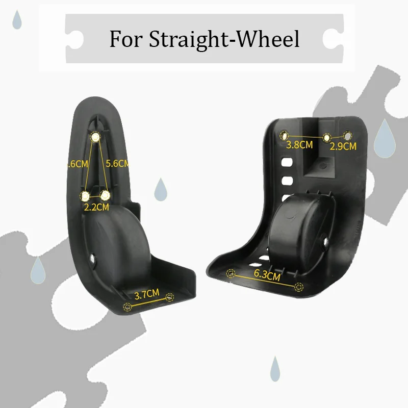 

For Fixed-direction Luggage Replacement Wheels Heavy-duty Straight Rollers Front Luggage Wheel Parts and Accessories