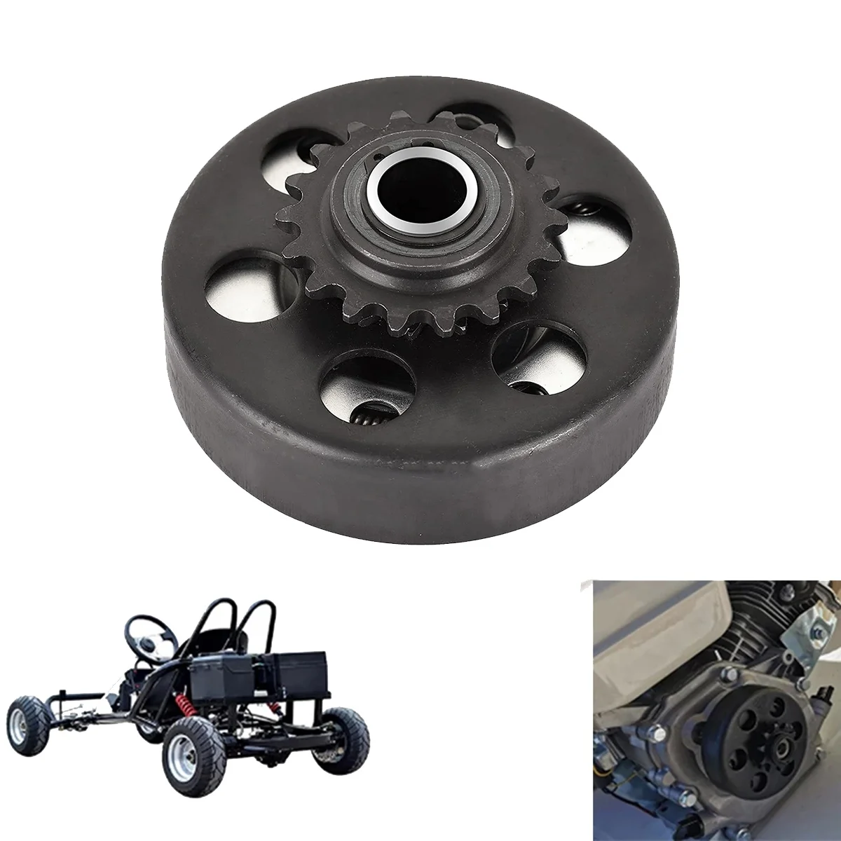 Centrifugal Automatic Clutch 35 Chain 3/4 inch Inner Hole 18 Teeth Clutch 18T for Scooter Kart Bicycle Cart