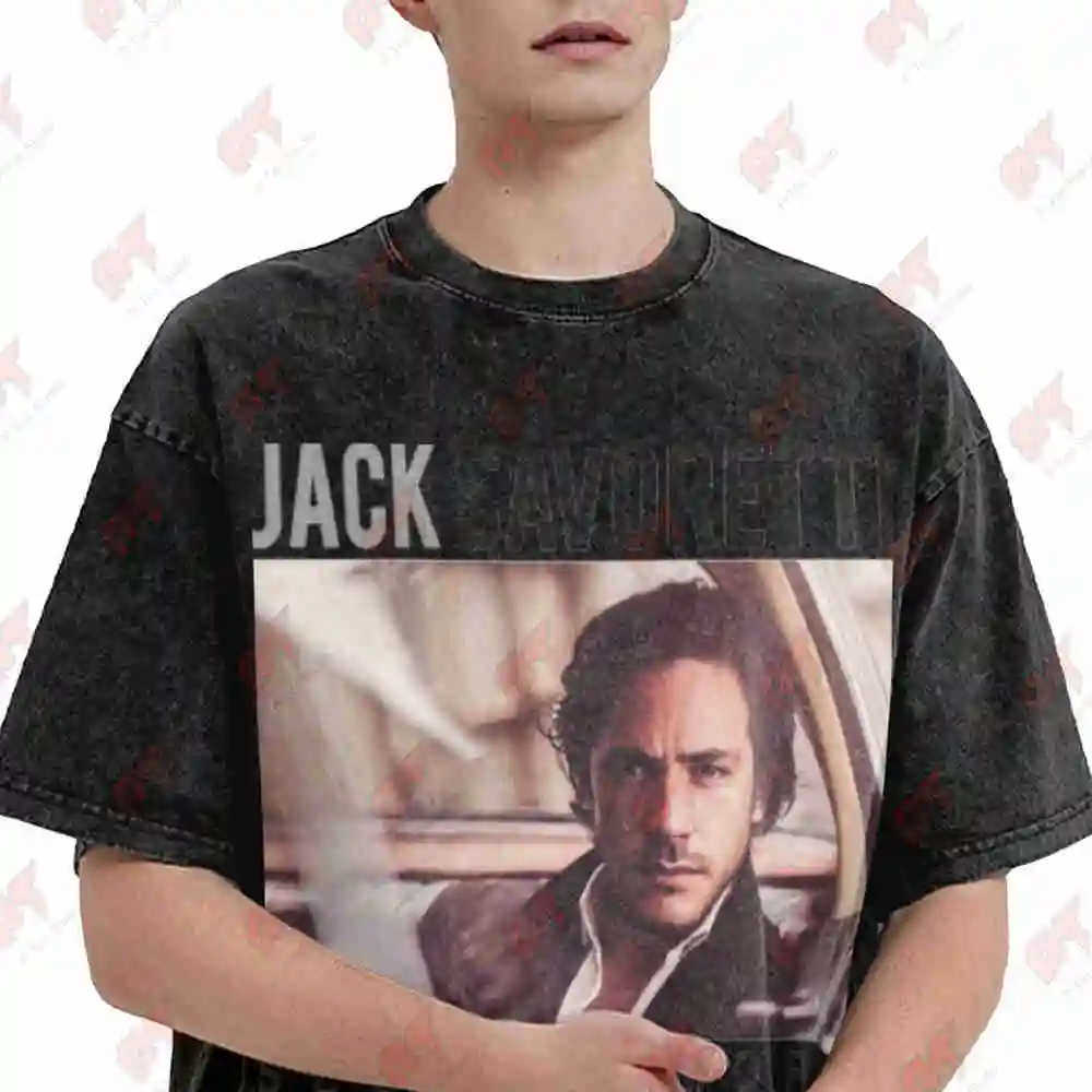 Jack Savoretti Vintage Washed Tee Pure Cotton T-Shirt