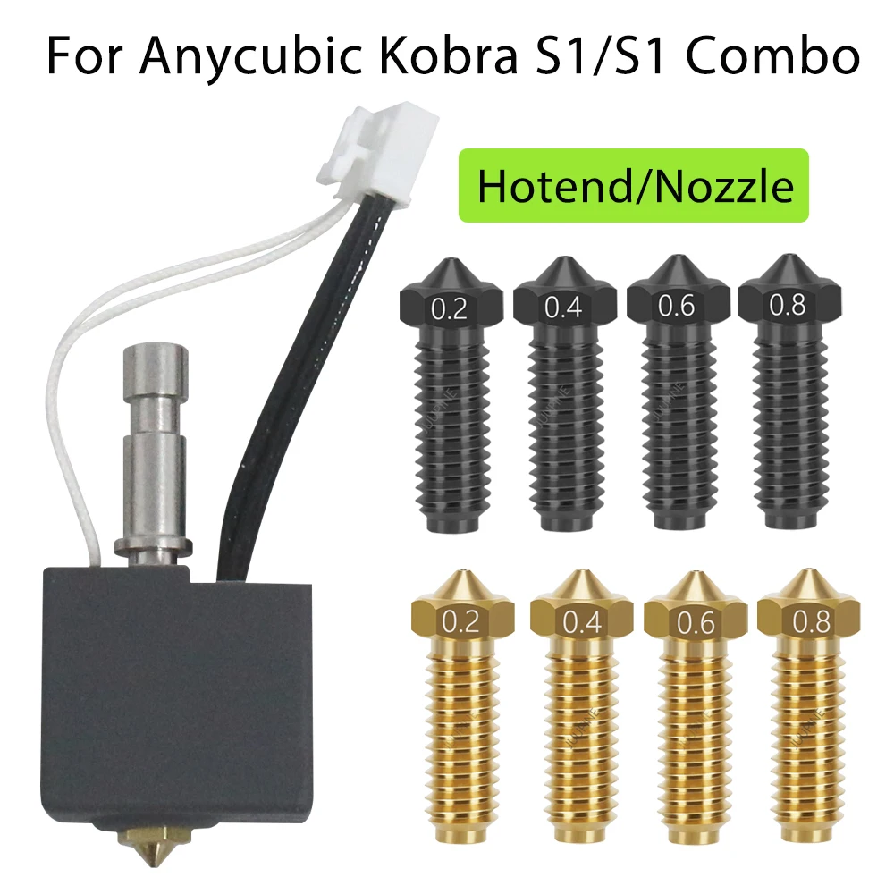 For Anycubic Kobra S1 Hotend Kobra S1 Combo Hot End Kit for Anycubic Kobra S1 Nozzle Print Head S1C 3d Printer Accessories