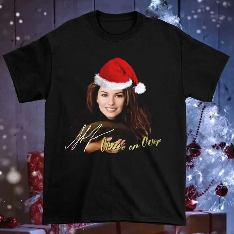 

New Shania Twain Signature Cotton Black All Size T Shirt HT273