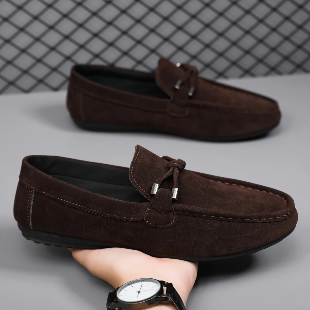 Men Loafers Soft High Quality Spring Autumn Shoes Men Casual Shoes Warm Slip on Flats Driving Shoes Large Size chaussure hommes