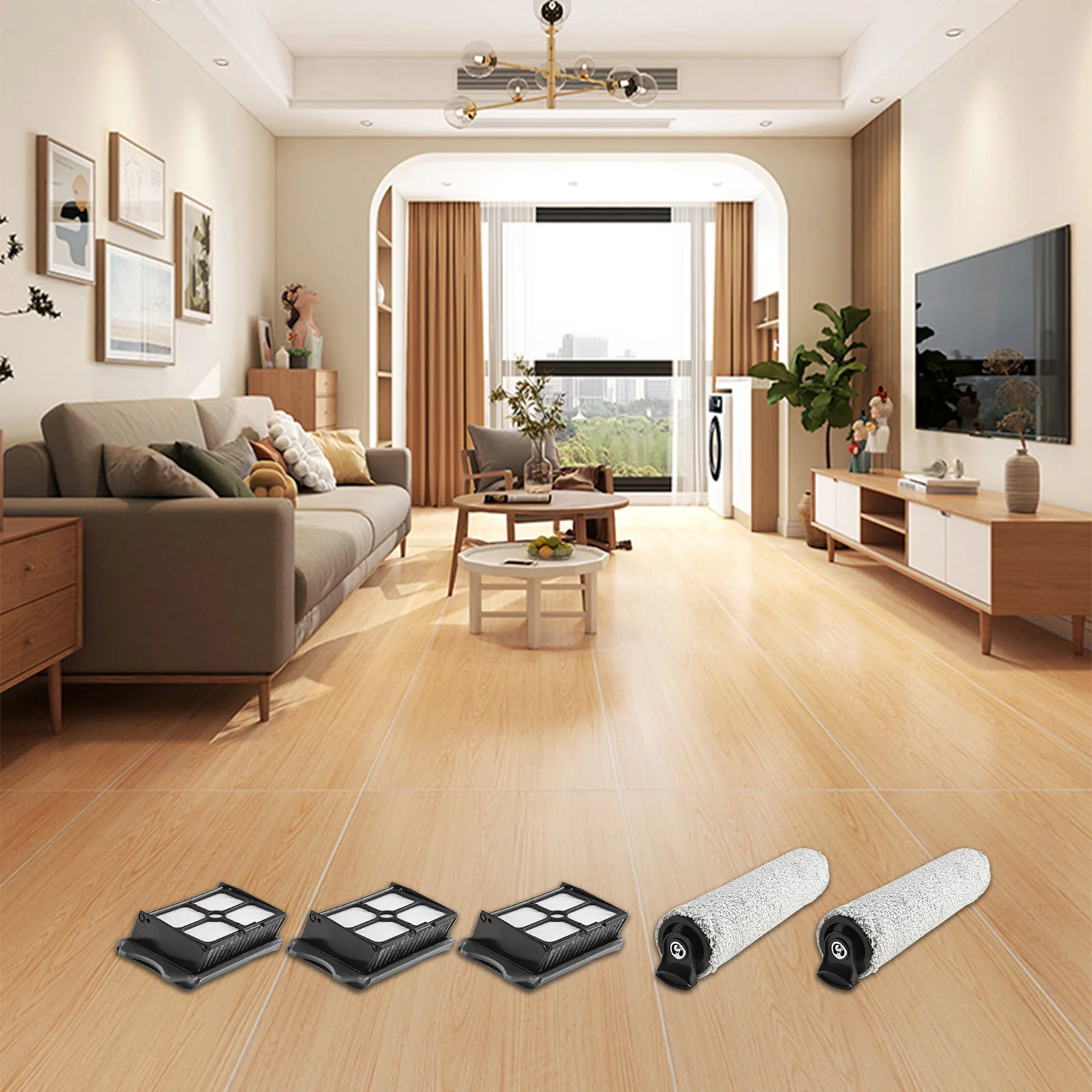 

Щеточные ролики Фильтры Ламинат Резервуар для воды Пол S3 Беспроводные фильтры Пол S Мягкая щетка Ролик Пылесос для влажной и сухой уборки