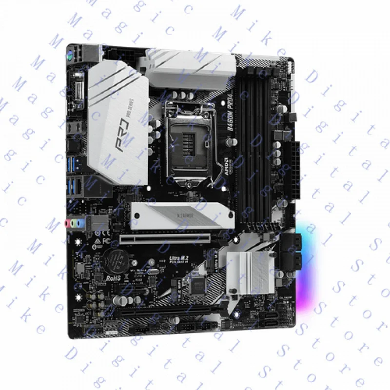 UU  FOR ASRock B460M Pro4 LGA1200 mATX Motherboard Intel B460 Chipset DDR4 HDMI USB 3.2