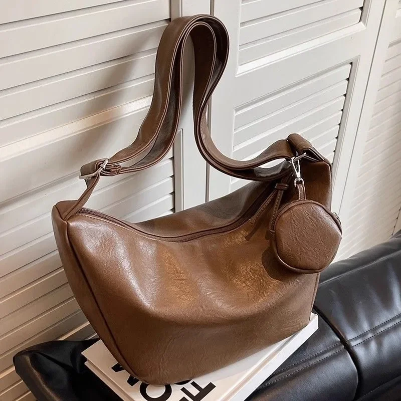 Sac messager Hobos de grande capacité pour femmes, design de niche, large bande, One Initiated Crossbody, DummonopoloBag, sacs à main pour filles, sacs à main à la mode