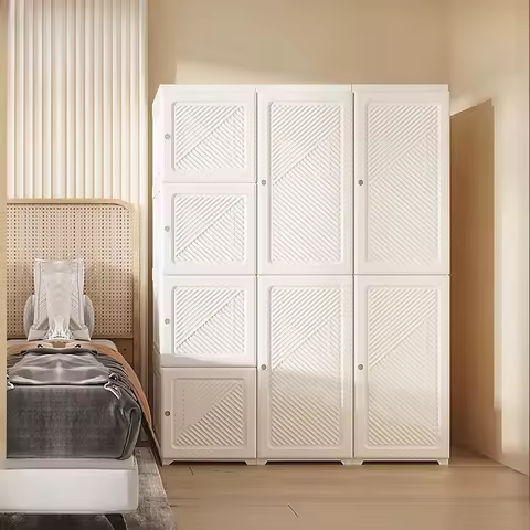Partitions Storage Wardrobe Clothes Cupboard Modular Cheap Wardrobe Organizer Put Together Guarda Roupa Lounge Suite Furniture