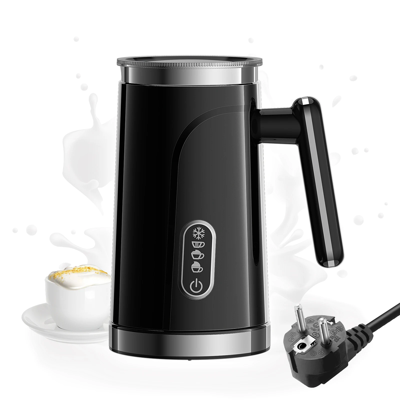 Biolomix, 4 In 1 Automatische Warme En Koude Melk Schuimer Voor Latte, Schuimmaker, Warme Chocolaatjes, Cappuccino