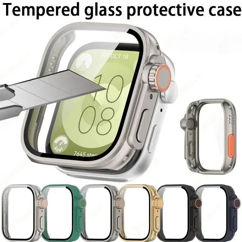 Screen Protector + Tempered Glass Case for Huawei Watch Fit 4 Fit 4 Pro Fit 3 Case Frame As ultra2 Smart Watch Strap Case