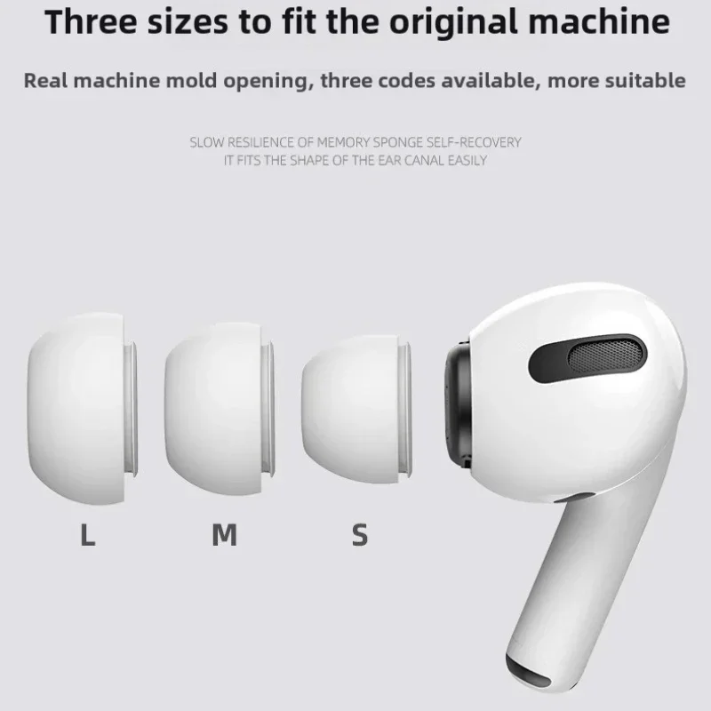 سدادات أذن من رغوة الذاكرة أطراف أذن لأجهزة AirPods Pro سماعات أذن إسفنجية لأجهزة Apple AirPods Pro2 سماعات أذن مريحة بديلة SML