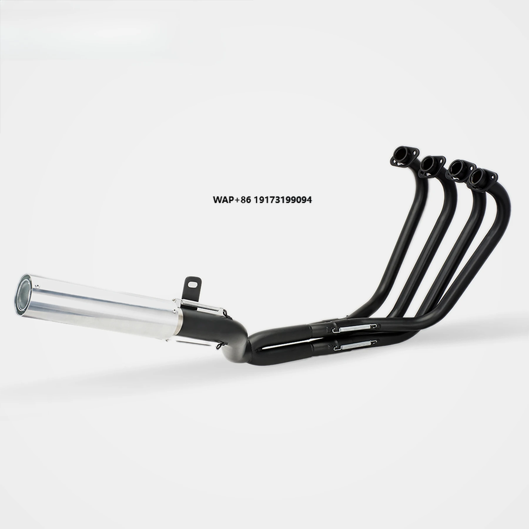 Delicate and High Temperature Resistant Retro-style Six-section Electroplated Motorcycle Low-Exit Full Exhaust Pipe for CBX400F