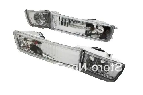 

Clear Crystal Style Euro Bumper Fog & Turn Signal Lights For VW Jetta / Vento MK3