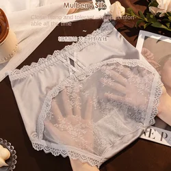 M-XL Women's Underwear Sexy Lace Panties Girl Hollow Plus Size Comfort Briefs High Waist Seamless Underpants Female Lingerie