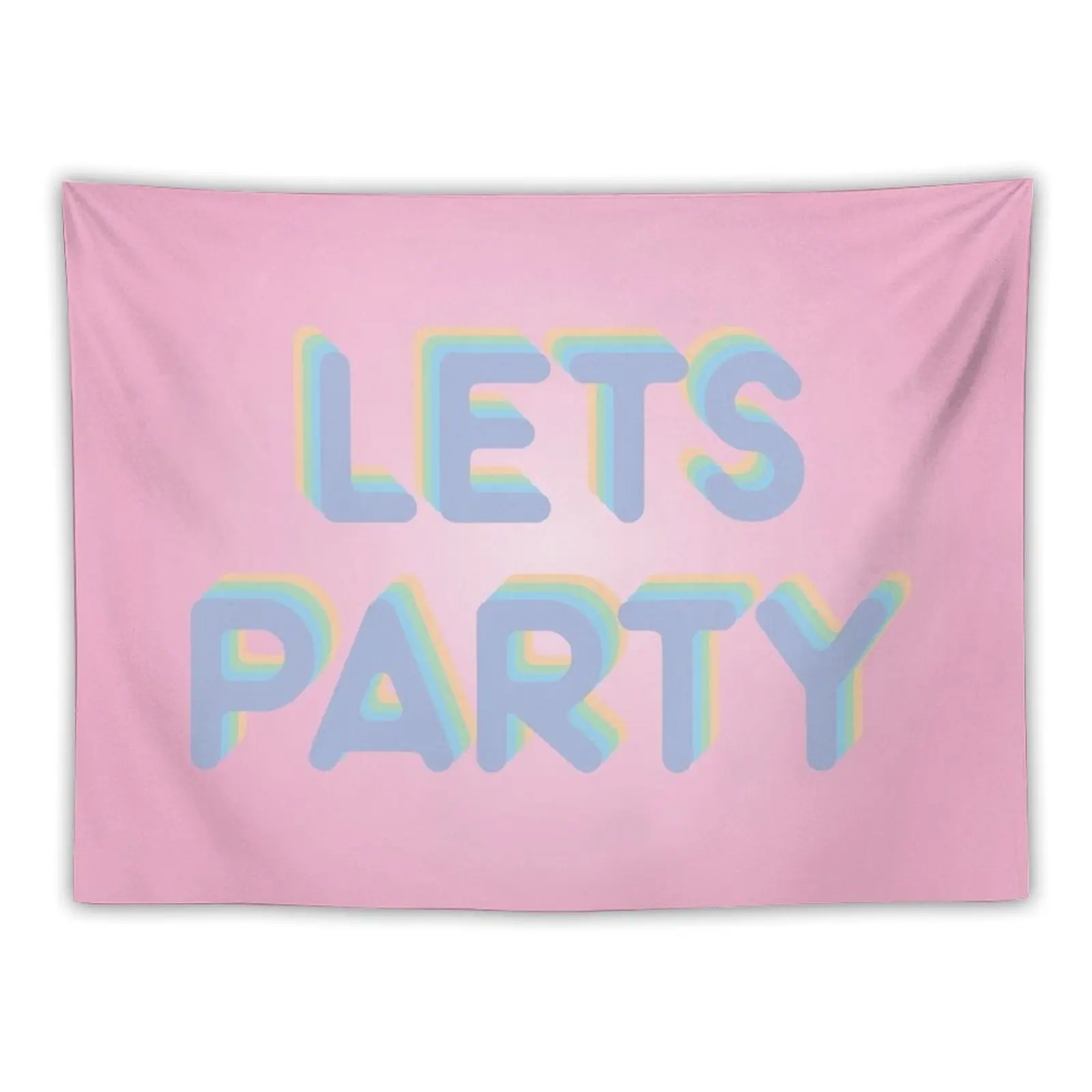 

Lets Party Tapestry Wall Hanging Aesthetic Decoration Decoration Wall Tapestry