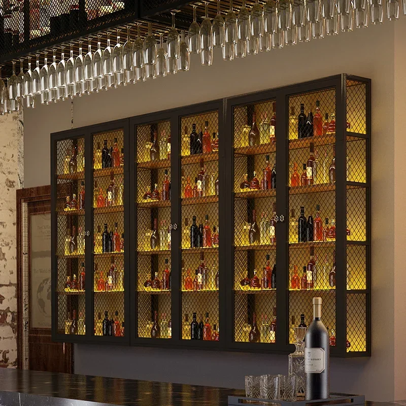 

Kitchen Storage Furniture Entrance Hall Liquor Corner Cabinet Wine Holder Home Bar Restaurant Armoire Vitre Equipment Drinks