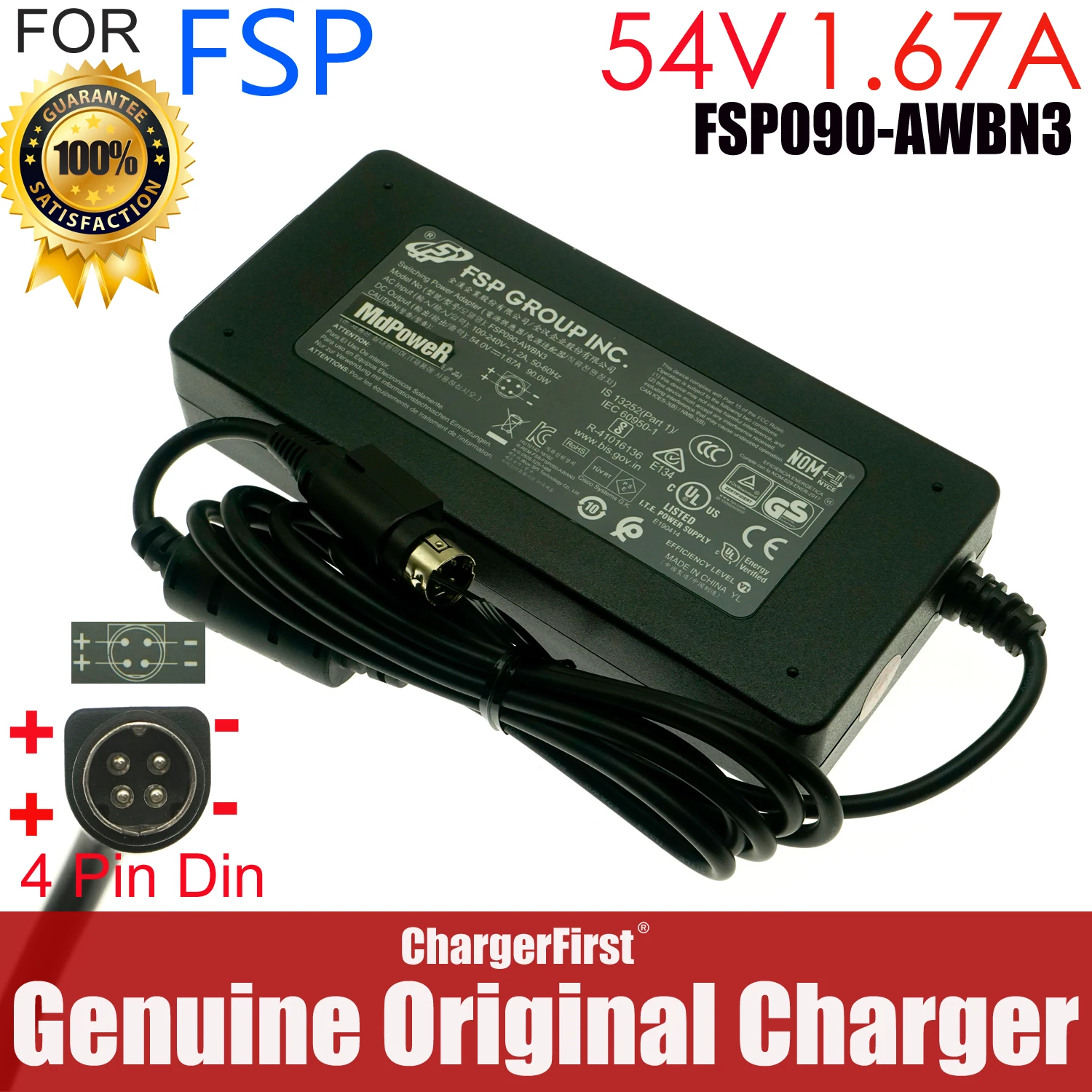 Original AC Adapter For ZYXEL GS1900-8HP LINKSYS LGS308P LGS116P-AP Power Supply For FSP 54V 1.66A 1.67A 90W FSP090-DMBC1