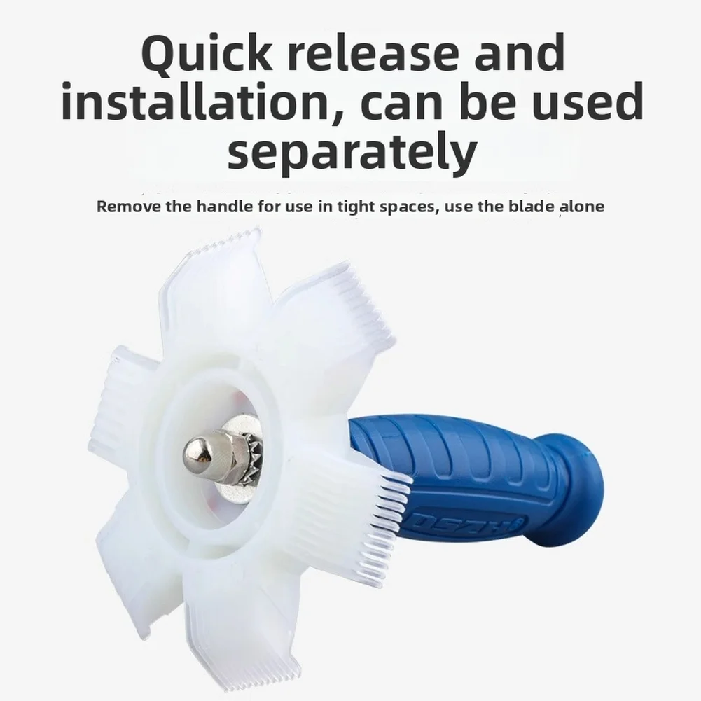 CT-351 Air Conditioner Fin Comb For HVAC Condenser Cleaning, 6-Spacing Radiator Straightening Tool With Detachable Blades=