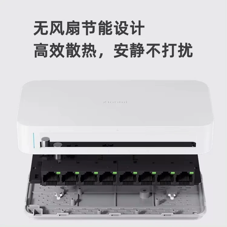 Original Xiaomi Gigabit Switch Expanding Networks In Multiple Scenarios Connect Wired Devices Entire House Mesh Network 8 Port