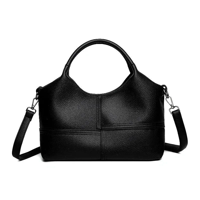 

Designer Minimalist Chic Diaper Bag For Women Luxury Leather Tote Elegant Vintage Paris Style Commuter