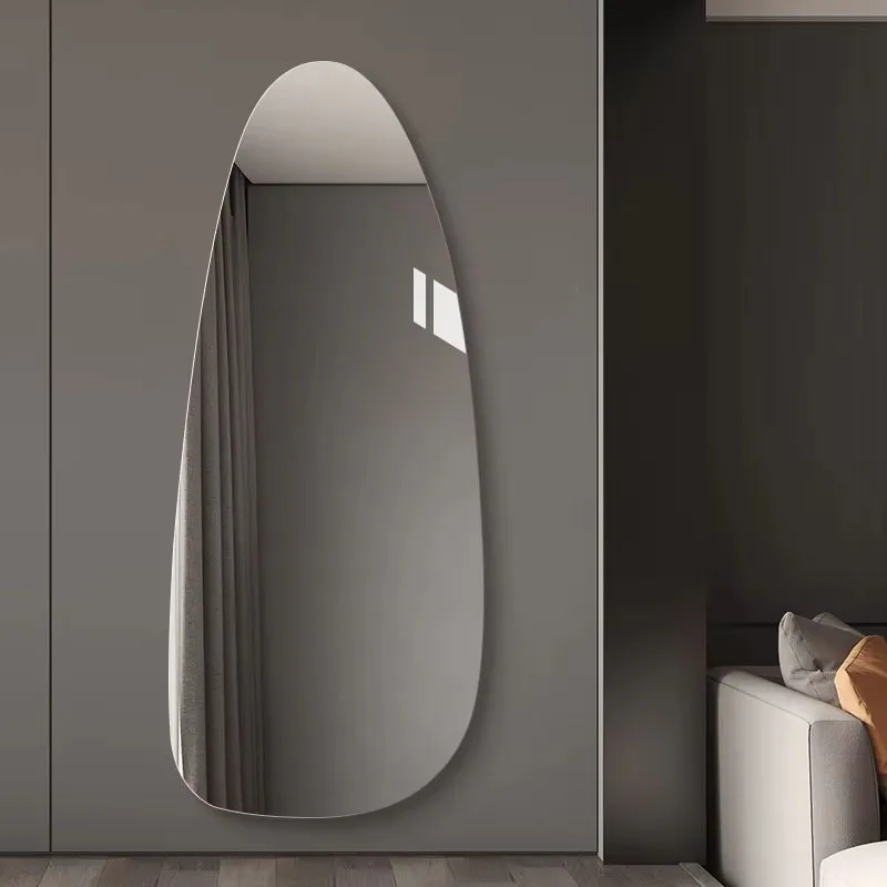 Decorative bathroom mirror frameless art cloakroom mirror bedroom bath mirror irregular